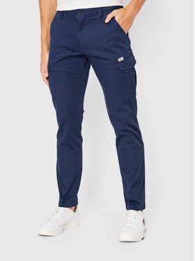 Tommy Jeans Tommy Jeans Spodnie materiałowe Scanton DM0DM13487 Granatowy Slim Fit