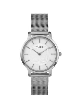 Timex Timex Zegarek TW2Y10200 Srebrny