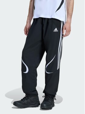 adidas adidas Spodnie materiałowe 152583 Czarny Loose Fit