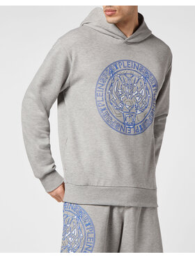 Plein Sport Plein Sport Mikina 1177 Šedá Regular Fit