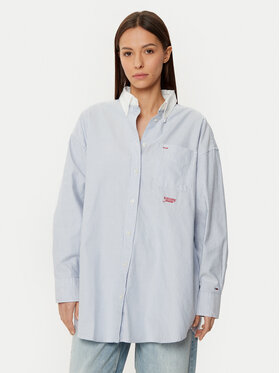 Tommy Jeans Tommy Jeans Cămașă DW0DW20209 Albastru Oversize