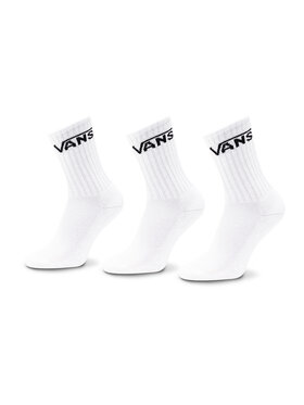 Vans Vans Комплект 3 чифта дълги чорапи детски By Classic Crew Yout VN000YBR Бял