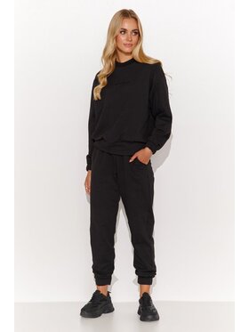 Makadamia Makadamia Dres M804 Czarny Regular Fit