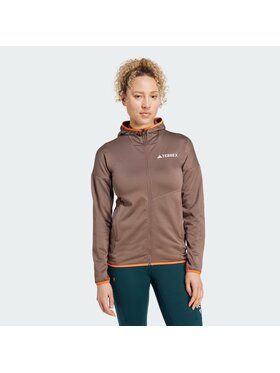 adidas adidas Kurtka hardshell 143473 Brązowy Slim Fit