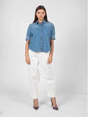 PINKO PINKO Koszula 1J0YE Y7JY Niebieski Regular Fit