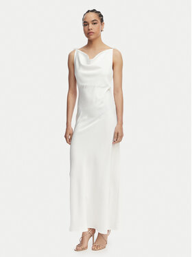 Vero Moda Vero Moda Коктейлна рокля Analeia 10348464 Бял Regular Fit