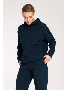 FIGL FIGL Mikina M1034 Tmavomodrá Regular Fit