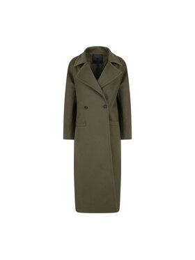 Because-M Because-M Płaszcz zimowy płaszcz wełniany khaki Khaki Regular Fit