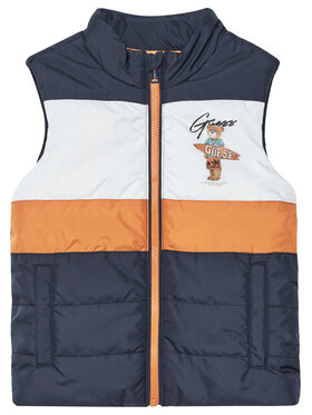 Guess Guess Vestă elegantă N6GL02 WCFM2 Bleumarin Regular Fit