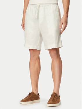 HUGO HUGO Pantaloncini di tessuto Cino 262FW 50562792 Crema Straight Fit