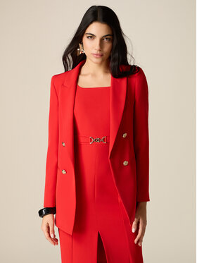 Oltre Oltre Giacca da abito Q810R004608N016 Rosso Slim Fit