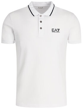 EA7 Emporio Armani Polo Majica 8NPF06 PJ04Z 1100 Bela Regular Fit