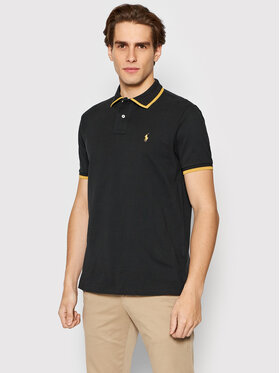Polo Ralph Lauren Polo Ralph Lauren Тениска с яка и копчета 710857273001 Черен Slim Fit