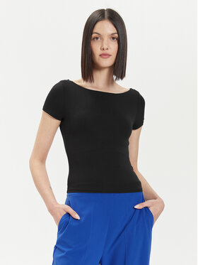 Gina Tricot Gina Tricot Póló 21319 Fekete Slim Fit