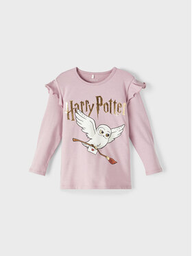 NAME IT NAME IT Bluzka HARRY POTTER 13210605 Różowy Regular Fit