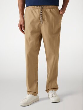 Guess Guess Spodnie materiałowe 174359 Beżowy Regular Fit