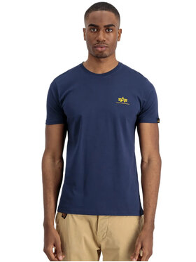 Alpha Industries Alpha Industries T-Shirt AI.188505-43-3XL Granatowy Basic Fit