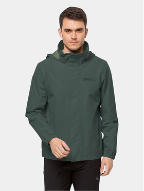 Jack Wolfskin Jack Wolfskin Veste imperméable Stormy Point 2L Jkt 1111142 Kaki Regular Fit