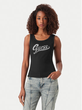 Guess Guess Top W6YP30 K4380 Czarny Slim Fit