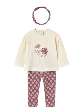 Mayoral Mayoral Komplet bluzka i legginsy 2744 Różowy Regular Fit