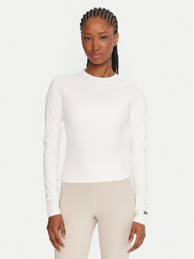 Reebok Reebok Тениска от техническо трико Reebok X Ewa Chodakowska RK25316CCW Екрю Slim Fit