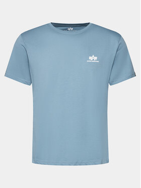 Alpha Industries Alpha Industries Tričko Basic T Small Logo 188505 Modrá Regular Fit