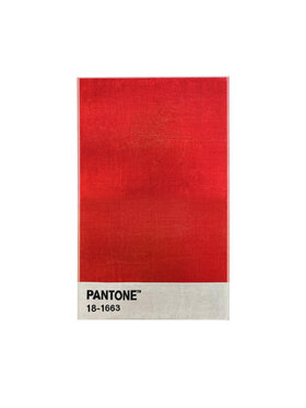 Pantone Pantone Ręcznik plażowy Solid Colours 1 Czerwony