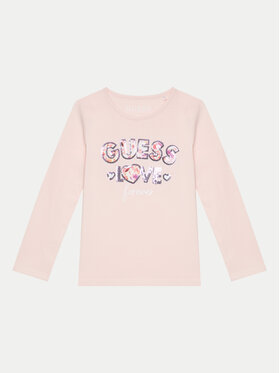 Guess Guess Majica K4BI16 J1314 Ružičasta Regular Fit