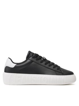 Tommy Jeans Tommy Jeans Sneakersy Leather Outsole EM0EM01159 Czarny