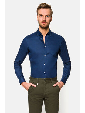 Lancerto Lancerto Koszula Cheryl 2 KO051120000128 Granatowy Slim Fit