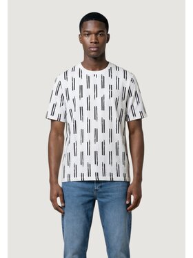 Antony Morato Antony Morato T-Shirt RELAXED FIT STAMPA ALLOVER Μπλε Over Fit