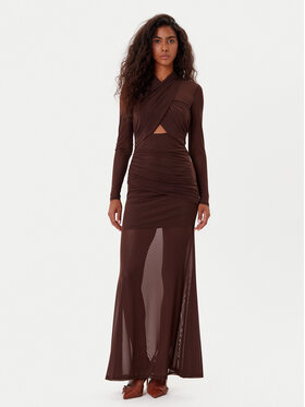 Bardot Bardot Φόρεμα βραδινό Veria 59987DB Καφέ Regular Fit