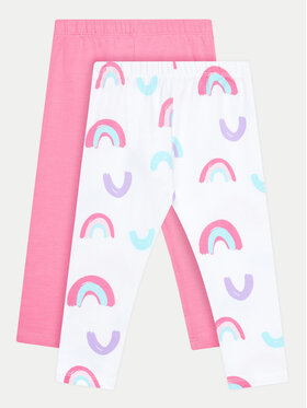OVS OVS 2er-Set Leggings 1975843 Weiß Slim Fit