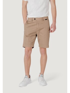Antony Morato Antony Morato Μαγιό MARK SLIM FIT WITH LOGOED RUBBER FLAG Μπεζ Slim Fit