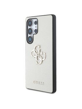 Guess Guess Etui na telefon Grained Big 4G Logo Small Classic Logo Beżowy