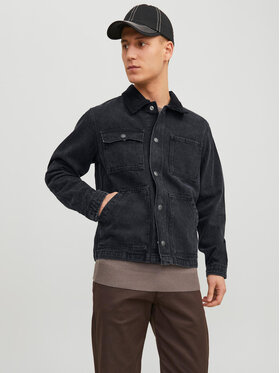 Jack&Jones Jack&Jones Kurtka jeansowa Steel 12231169 Czarny Regular Fit