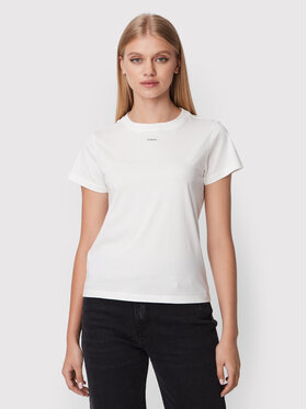 Pinko Pinko T-Shirt Basico 1G17W9 Y7XK Biały Regular Fit
