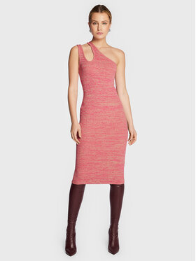 Remain Remain Úpletové šaty Mila Knit RM1674 Ružová Slim Fit