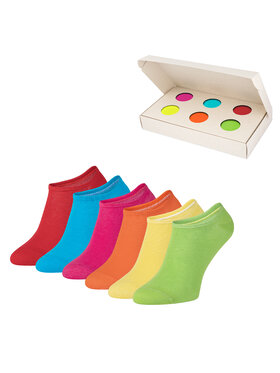 Zooksy Zooksy Zestaw 6 par niskich skarpet unisex Basic Kolorowy