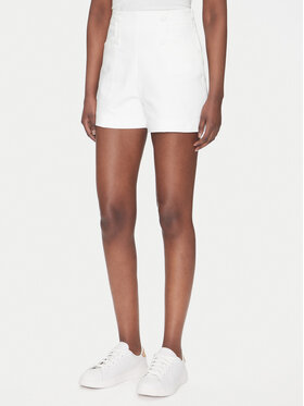 Morgan Morgan Шорти от плат 251-SHEON Бял Straight Fit