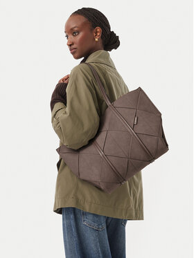 Calvin Klein Calvin Klein Kabelka Woven Sueded Carryall LV04F3695G Hnědá