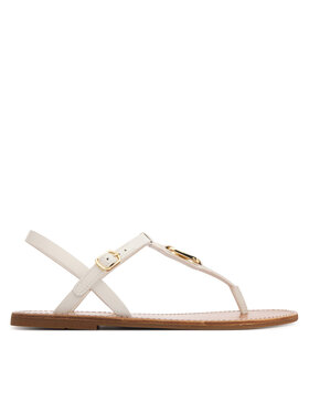 Tommy Hilfiger Tommy Hilfiger Sandále Leather Thong Sandal FW0FW09127 Biela