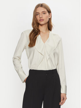 Calvin Klein Calvin Klein Bluse K20K208067 Écru Regular Fit