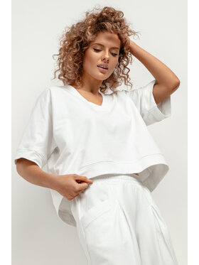 Tessita Tessita Bluza T416/1/M-L Biały Loose Fit