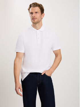 Cross Jeans Cross Jeans Polo 16087-008 Biały Regular Fit