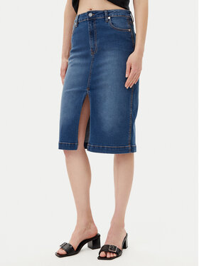 Silvian Heach Silvian Heach Jeans suknja Quofoy GPP25403LO Tamnoplava Regular Fit