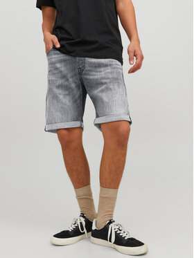 Jack&Jones Jack&Jones Дънкови шорти Chris 12236193 Сив Relaxed Fit