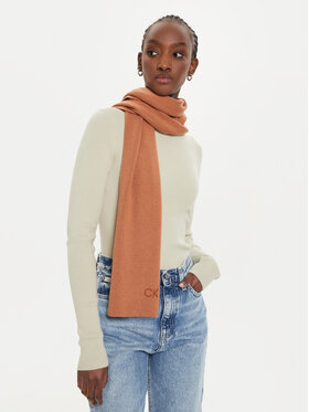Calvin Klein Calvin Klein Šal Embroidery Fine K60K612601 Smeđa