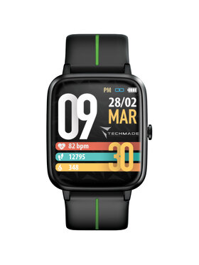 Techmade Techmade Zegarek 8099990144834 Czarny