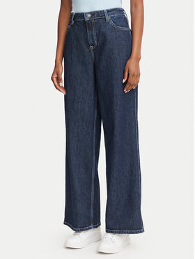 Guess Jeans Guess Jeans Jeansy W6YA01 D1178 Granatowy Wide Leg
